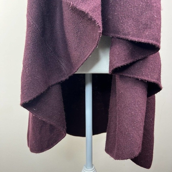 Unbranded Plum Purple Waterfall Shawl Vest Cardigan One Size Reversible - Picture 11 of 14